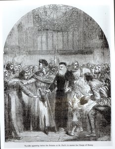 Wycliffe devant les prélats à St. Paul